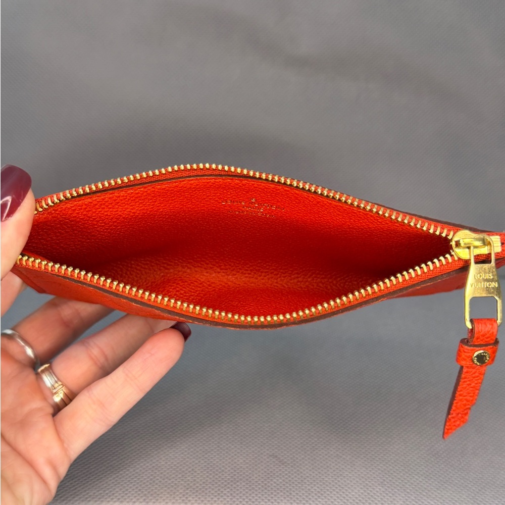 Louis Vuitton Empreinte Leather Zip Pouch – Red - Picture 8 of 9